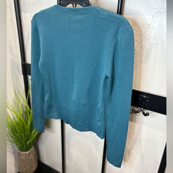 Zara ribbed teal sweater size medium - Picture 5 of 13